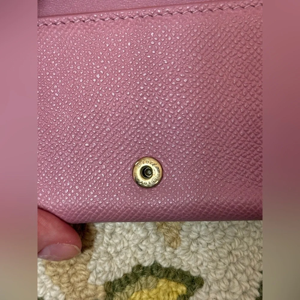 CHRISTIAN DIOR 30 Montaigne CD Logo Pink Barbie Coquette Compact Wallet Case
